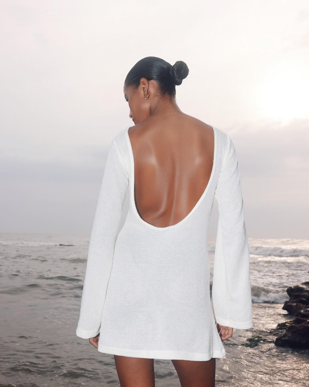 Ezé Mini — Open-Back Knit Dress