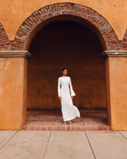 Ezé Dress — Open-Back Knit Maxi